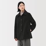 婦人　ウール混　ダブルフェイスショートコート