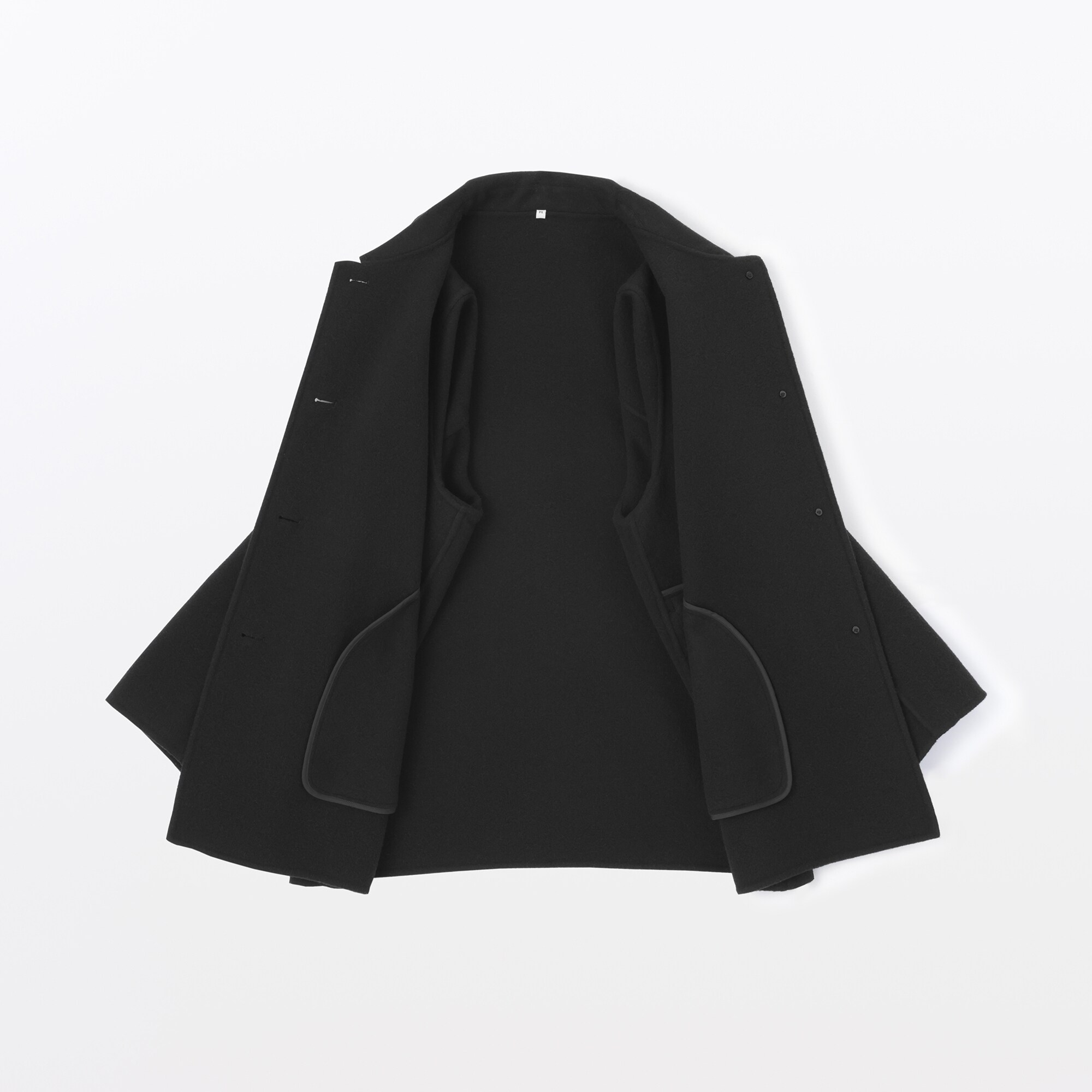 婦人 ウール混 ダブルフェイスショートコート | 無印良品