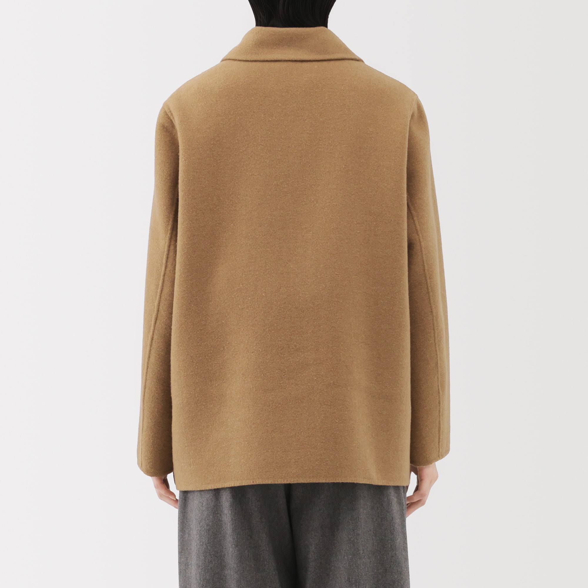 婦人 ウール混 ダブルフェイスショートコート | 無印良品