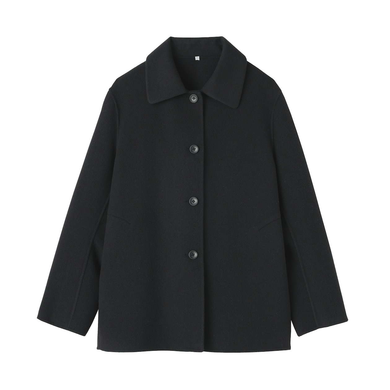 婦人　ウール混　ダブルフェイスショートコート