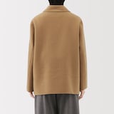 婦人　ウール混　ダブルフェイスショートコート