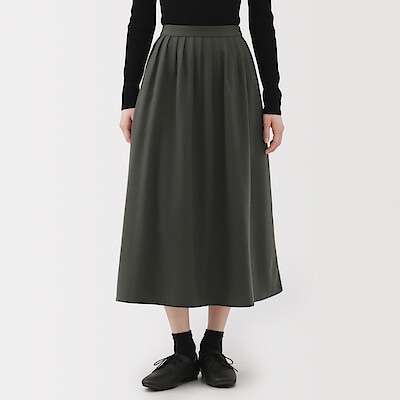 【９月下旬発売予定】婦人　起毛タックスカート