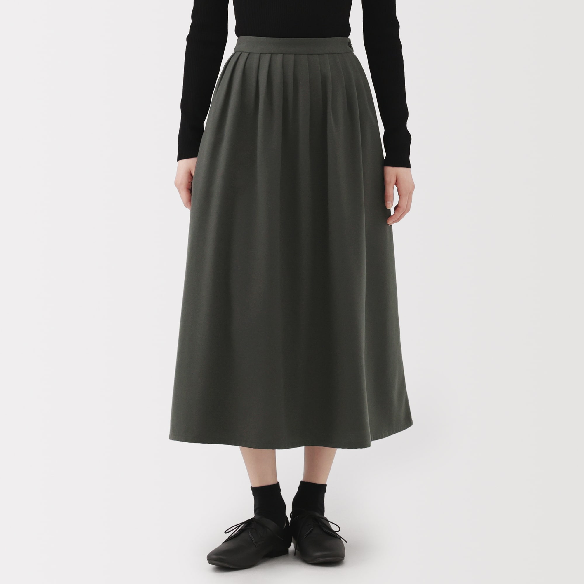 婦人 起毛タックスカート | 無印良品