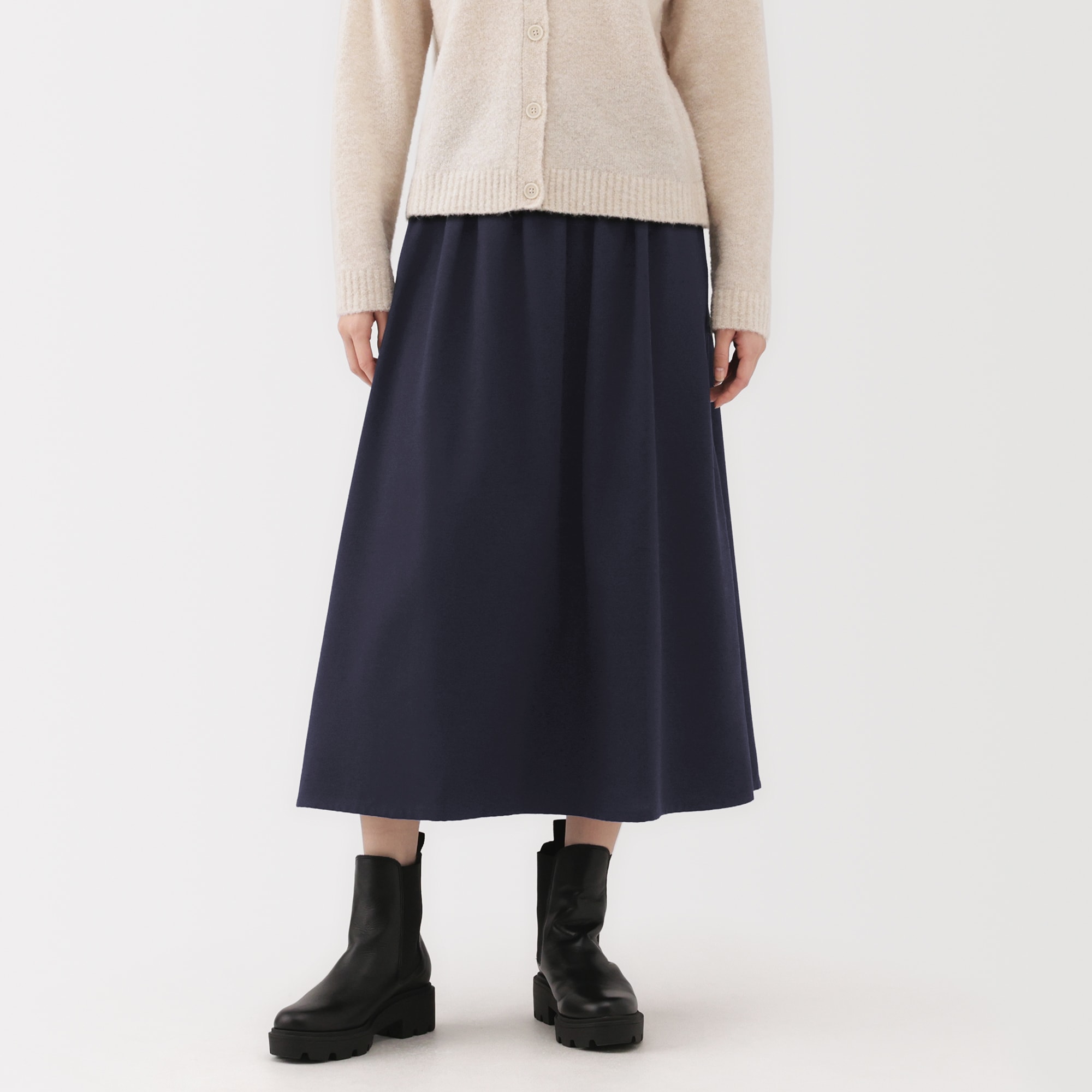 婦人 起毛タックスカート | 無印良品