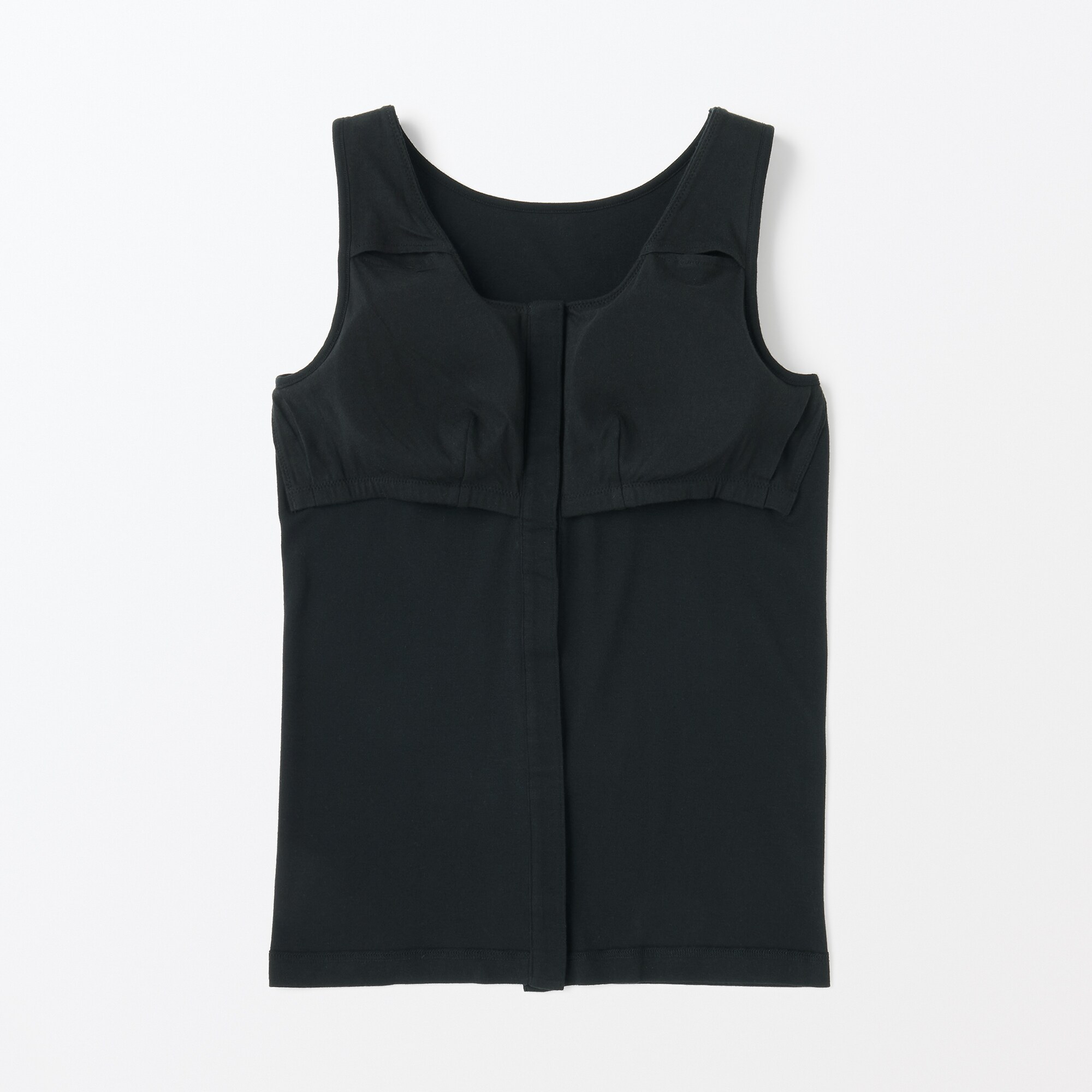 婦人　前開きカップ入りタンクトップ