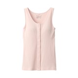 婦人　前開きカップ入りタンクトップ