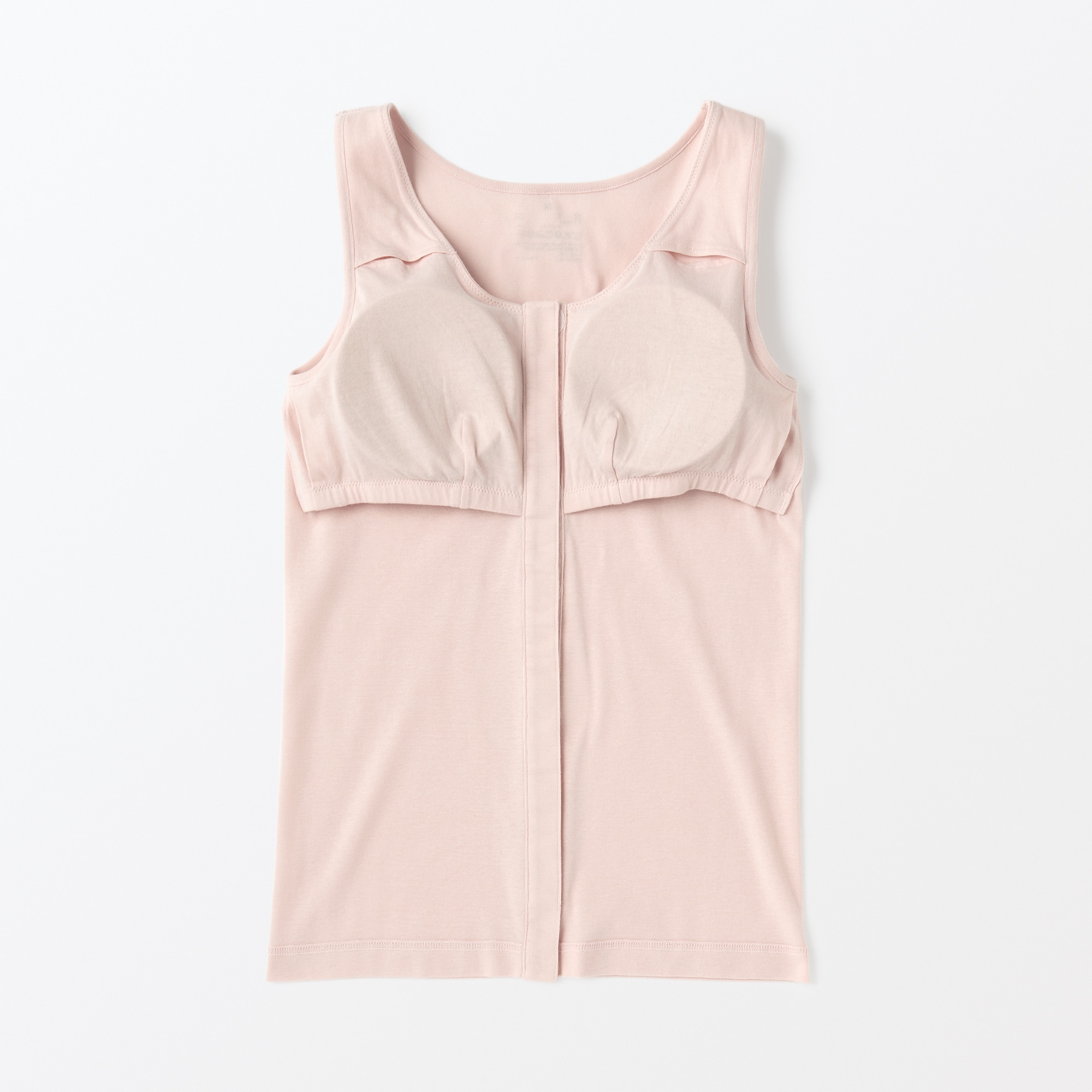 婦人　前開きカップ入りタンクトップ