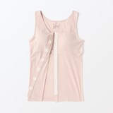 婦人　前開きカップ入りタンクトップ