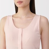 婦人　前開きカップ入りタンクトップ