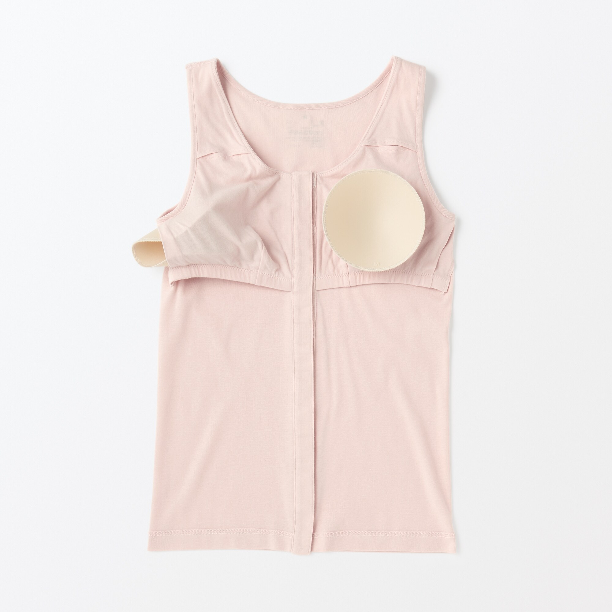 婦人　前開きカップ入りタンクトップ