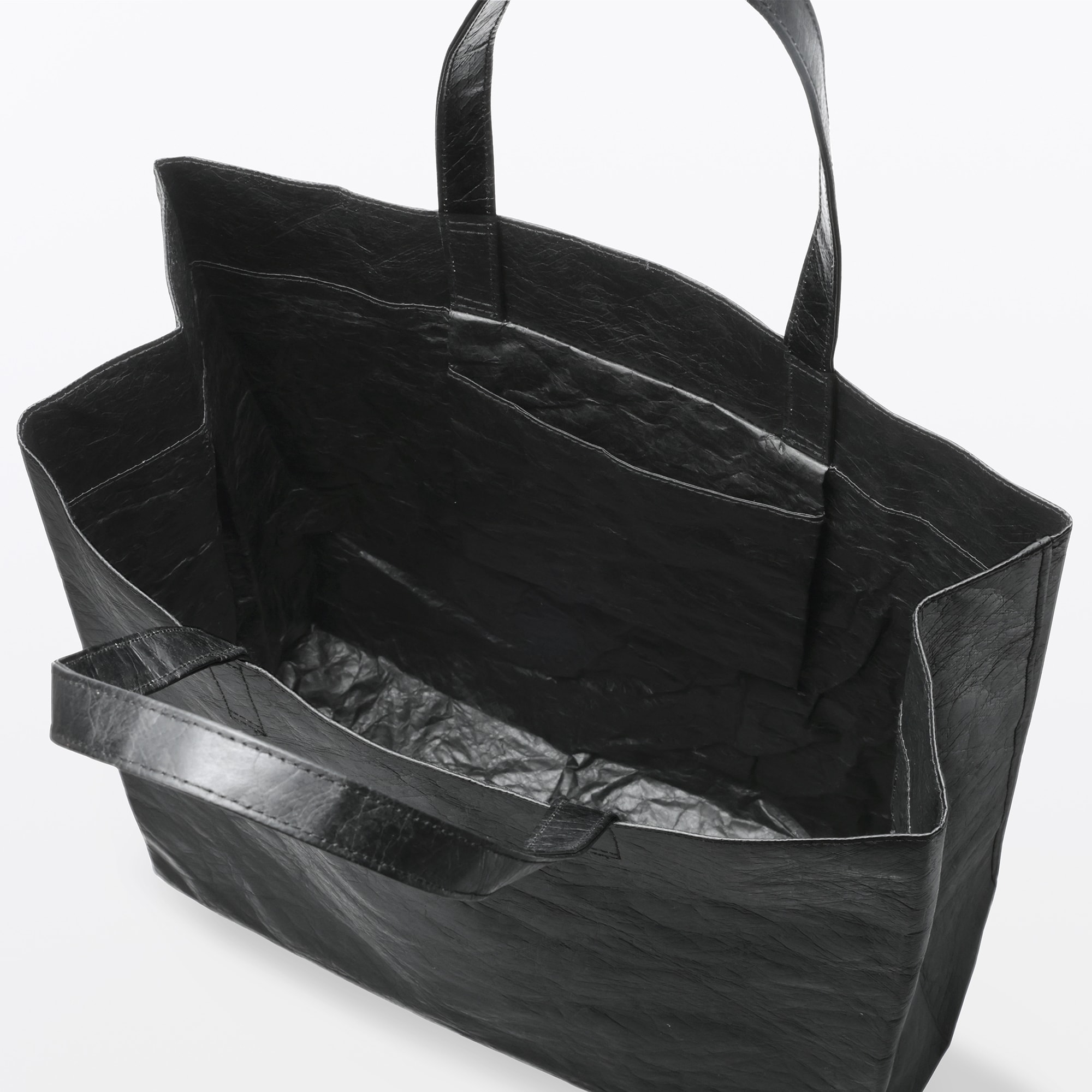 ペーパーライクトートバッグ　内ポケット付き