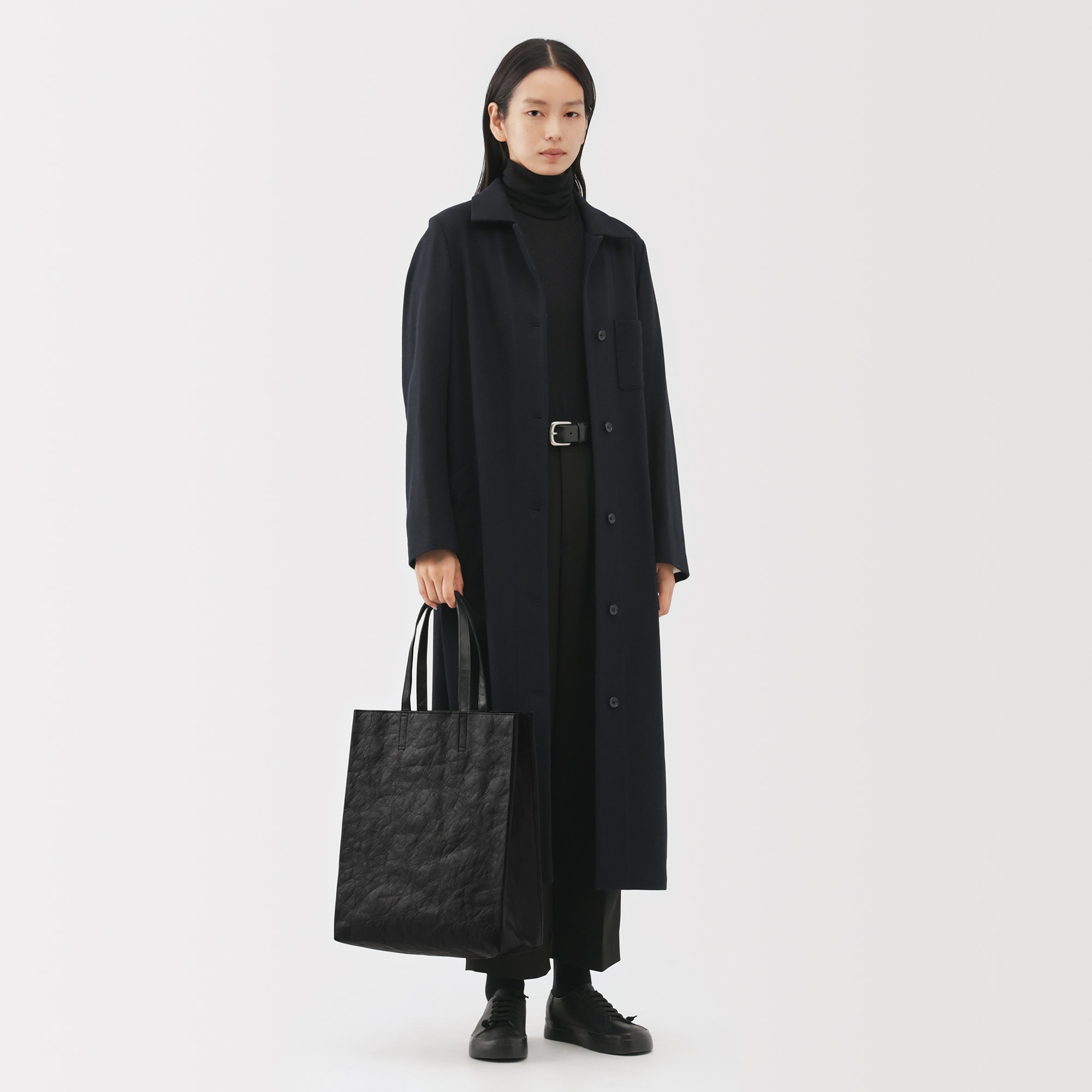 ペーパーライクトートバッグ　内ポケット付き