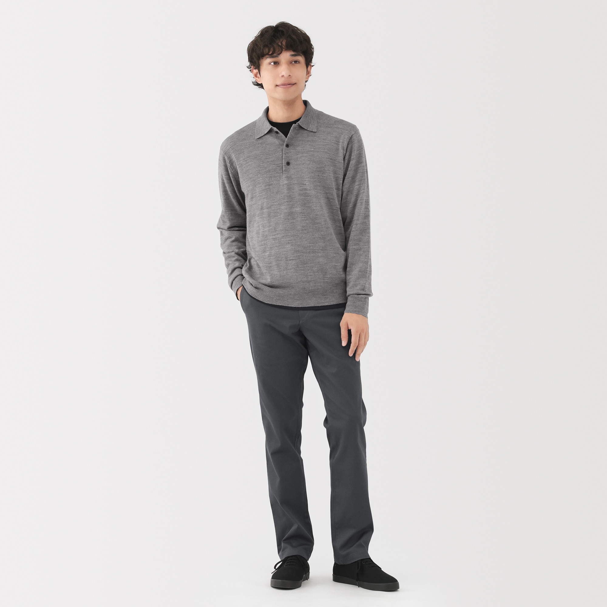 紳士　ストレッチチノスリムパンツ