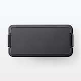 【宅送】再生ポリプロピレン入り　頑丈収納ボックス　ダークグレー　特大