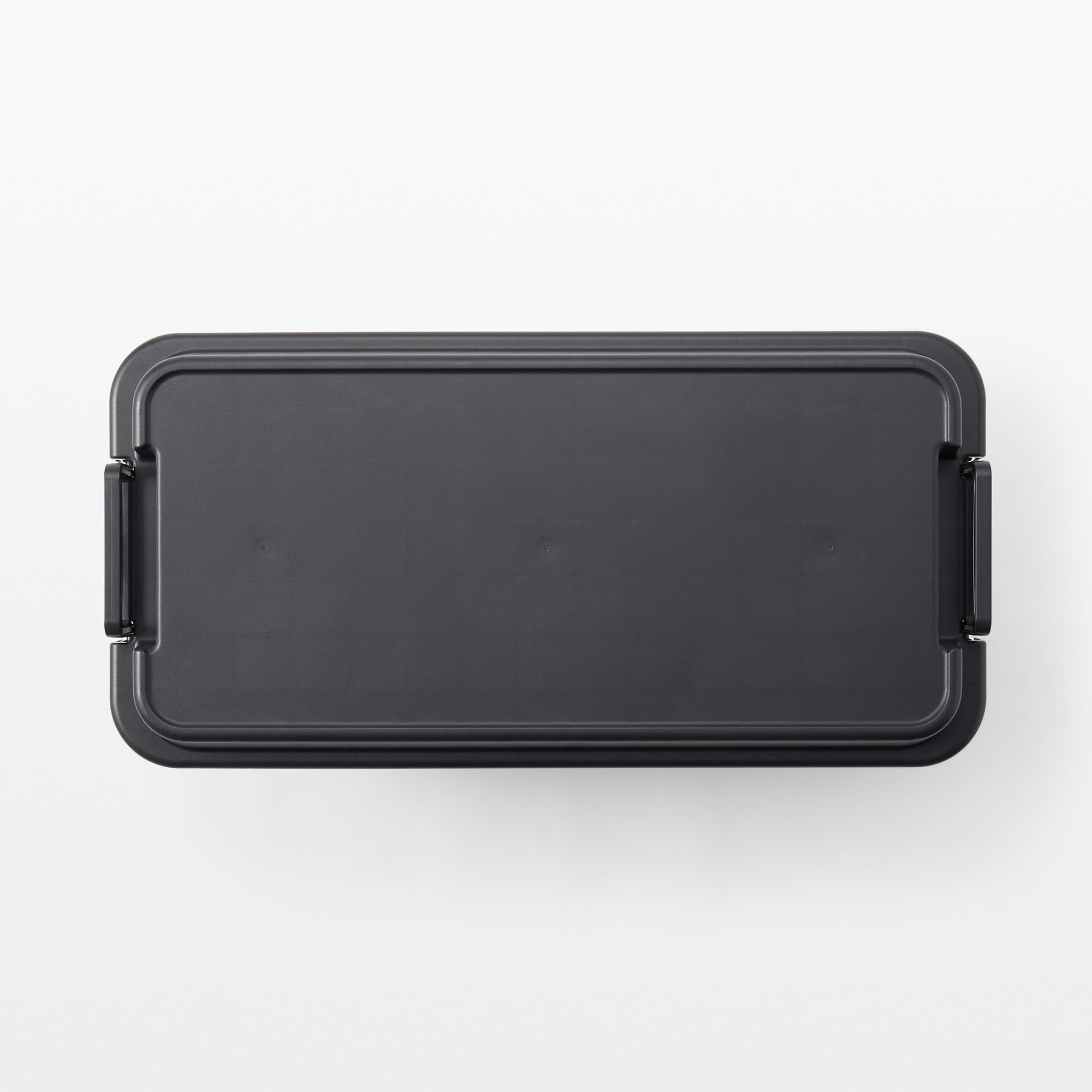 【宅送】再生ポリプロピレン入り　頑丈収納ボックス　ダークグレー　特大