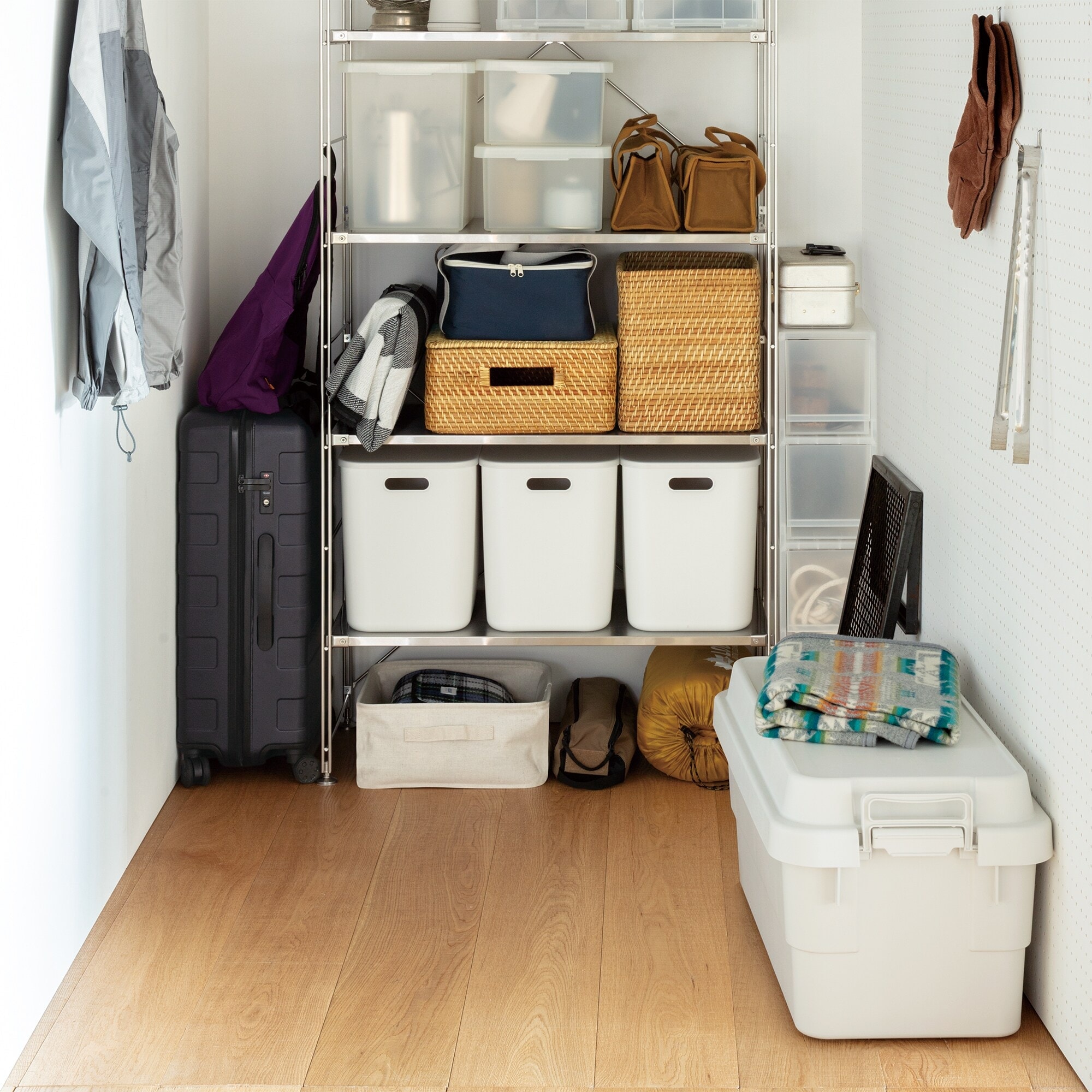 【宅送】再生ポリプロピレン入り　頑丈収納ボックス　特大