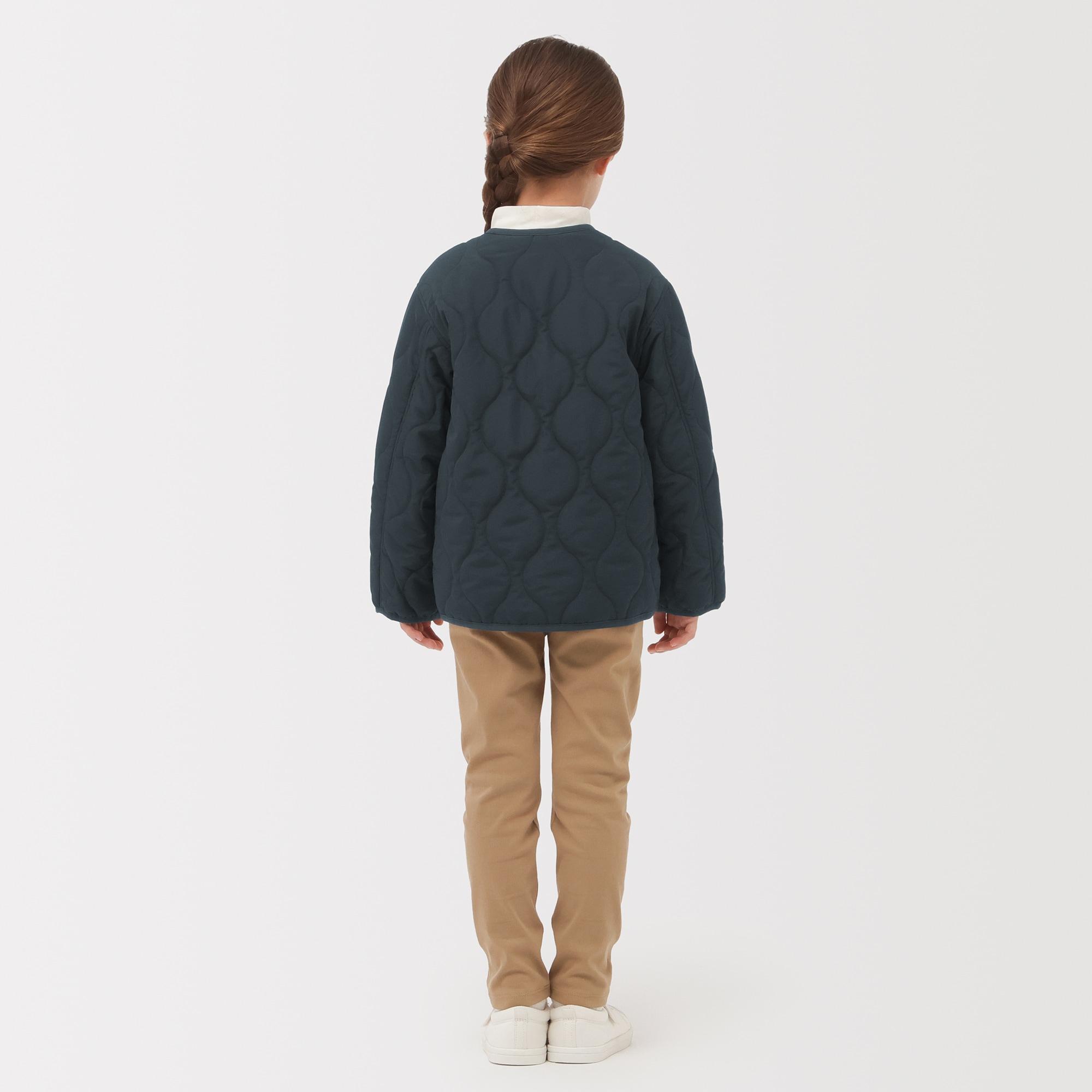 キッズ　洗える中わた撥水キルトジャケット