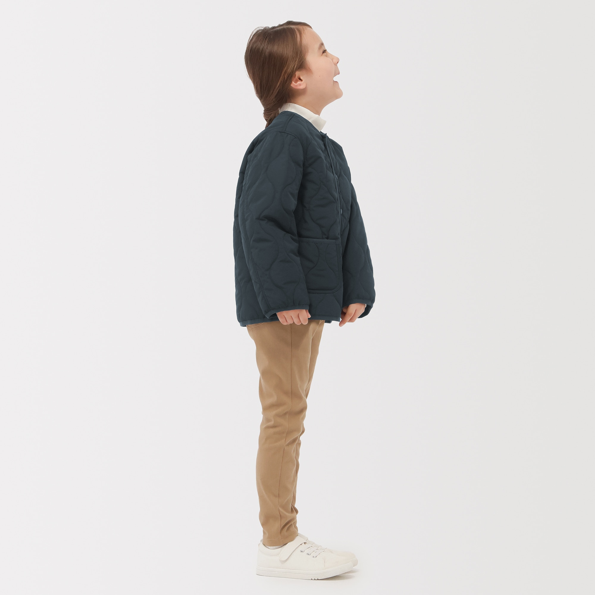 キッズ　洗える中わた撥水キルトジャケット