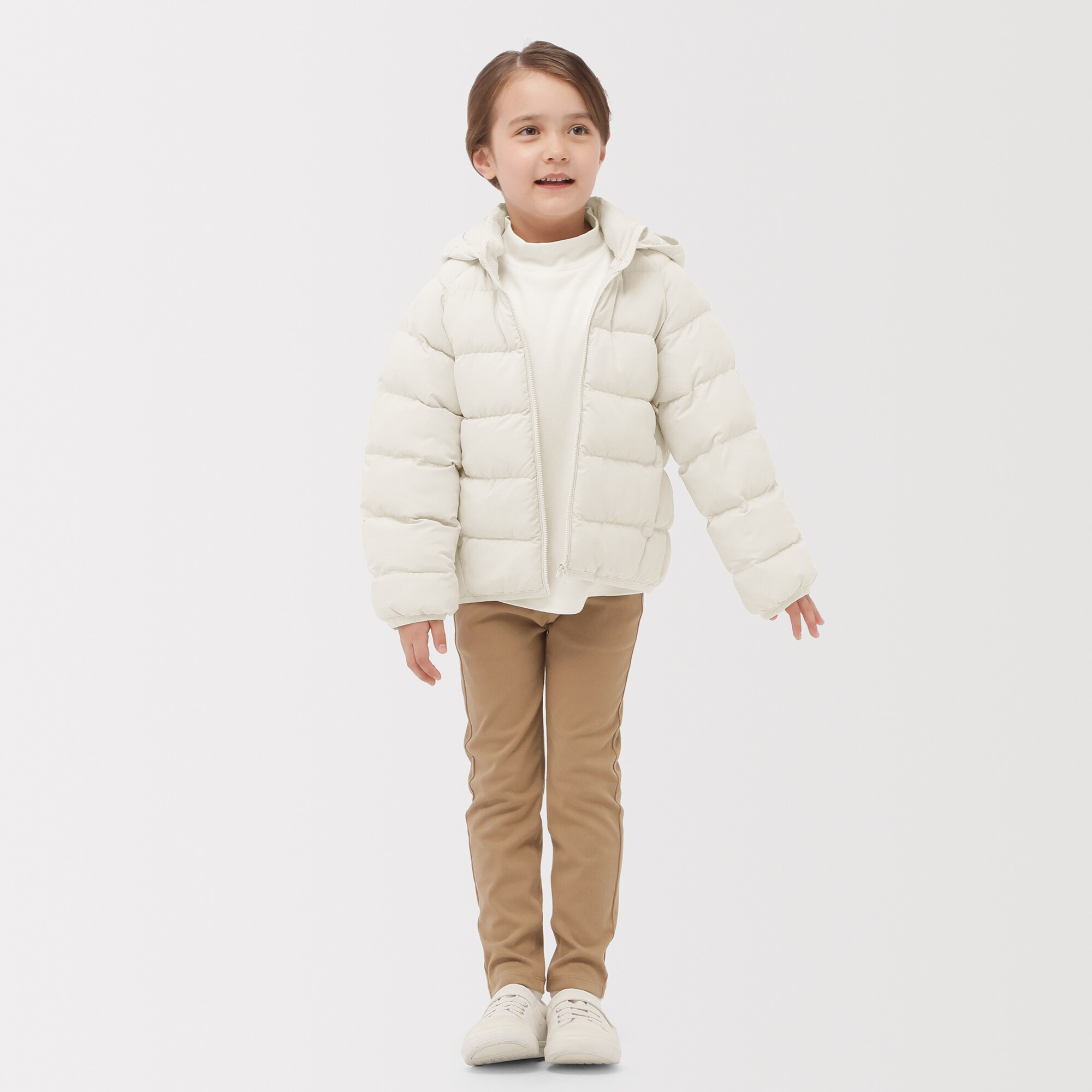 キッズ　洗える中わた撥水フード付きジャケット