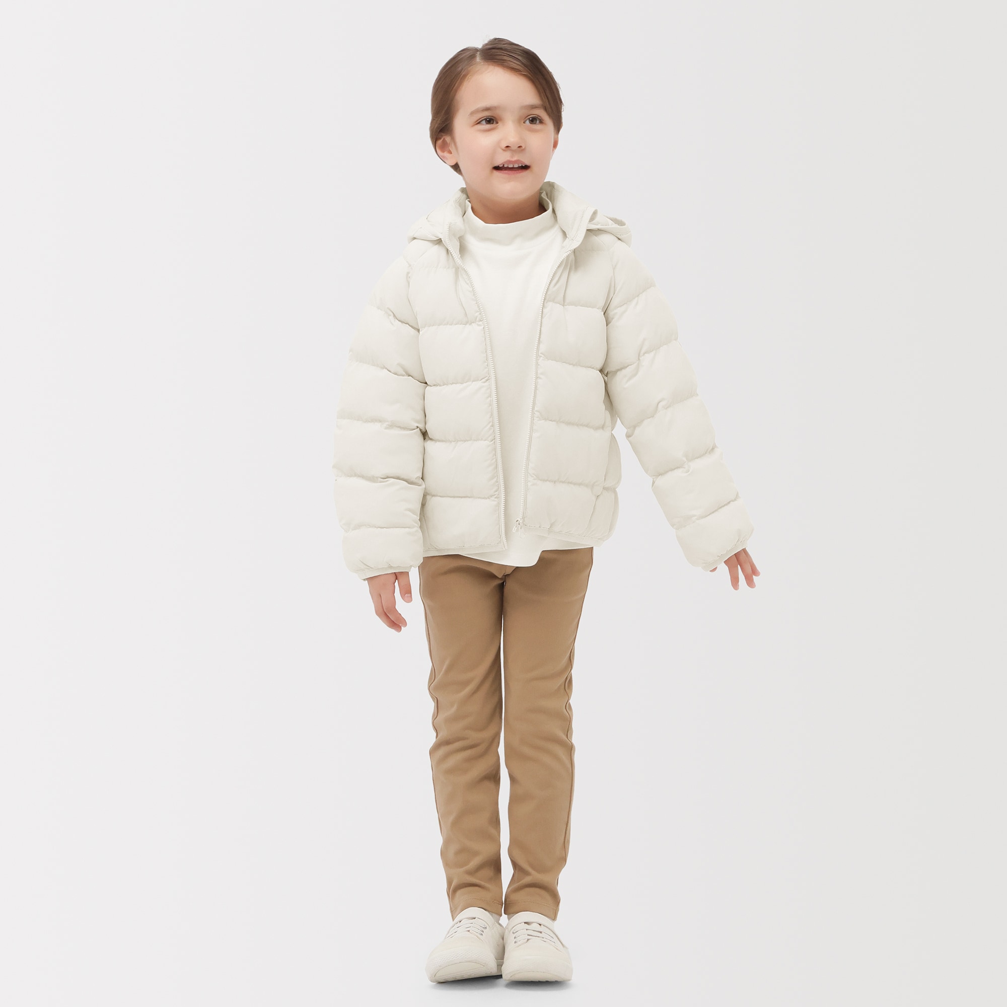 キッズ 洗える中わた撥水フード付きジャケット | 無印良品