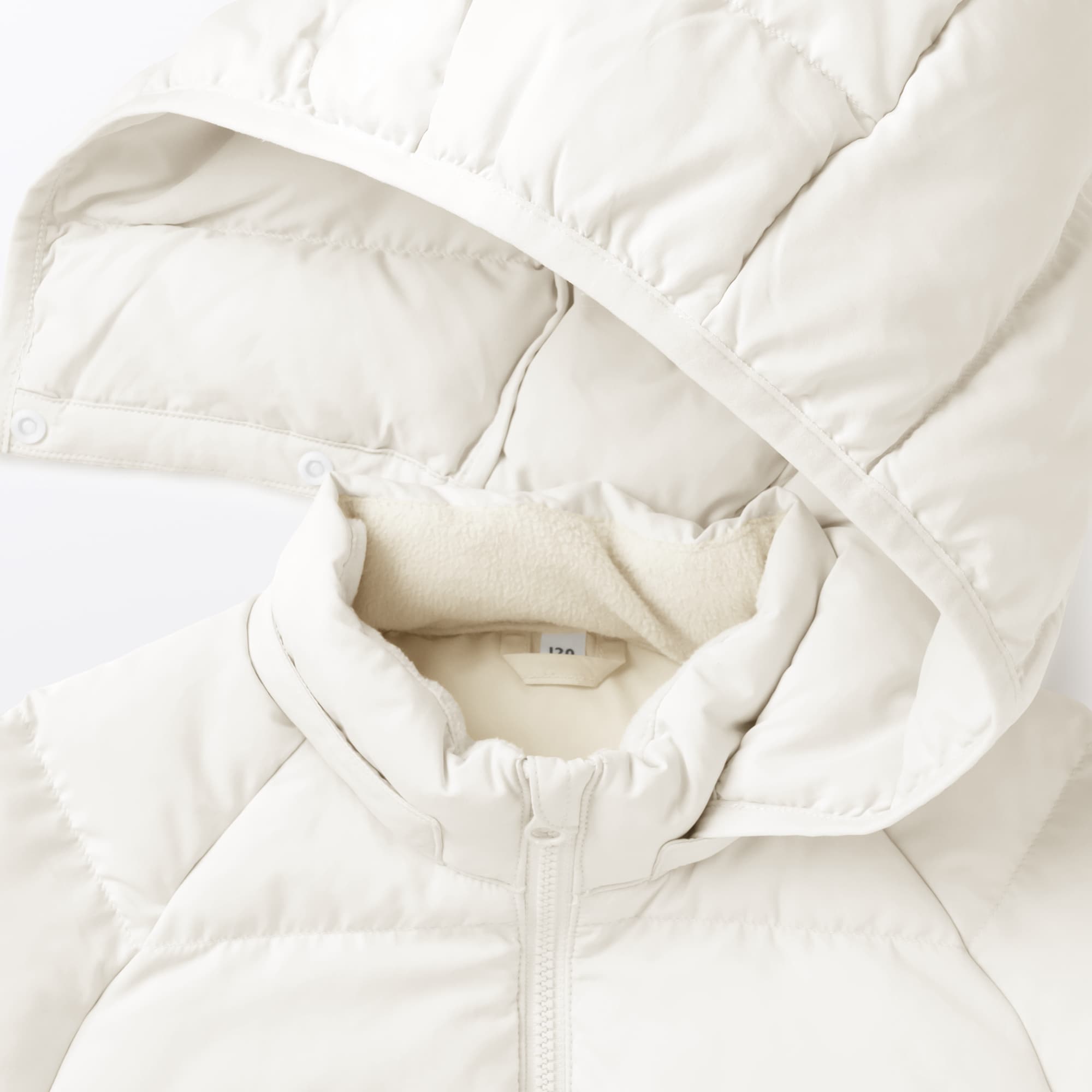 キッズ　洗える中わた撥水フード付きジャケット