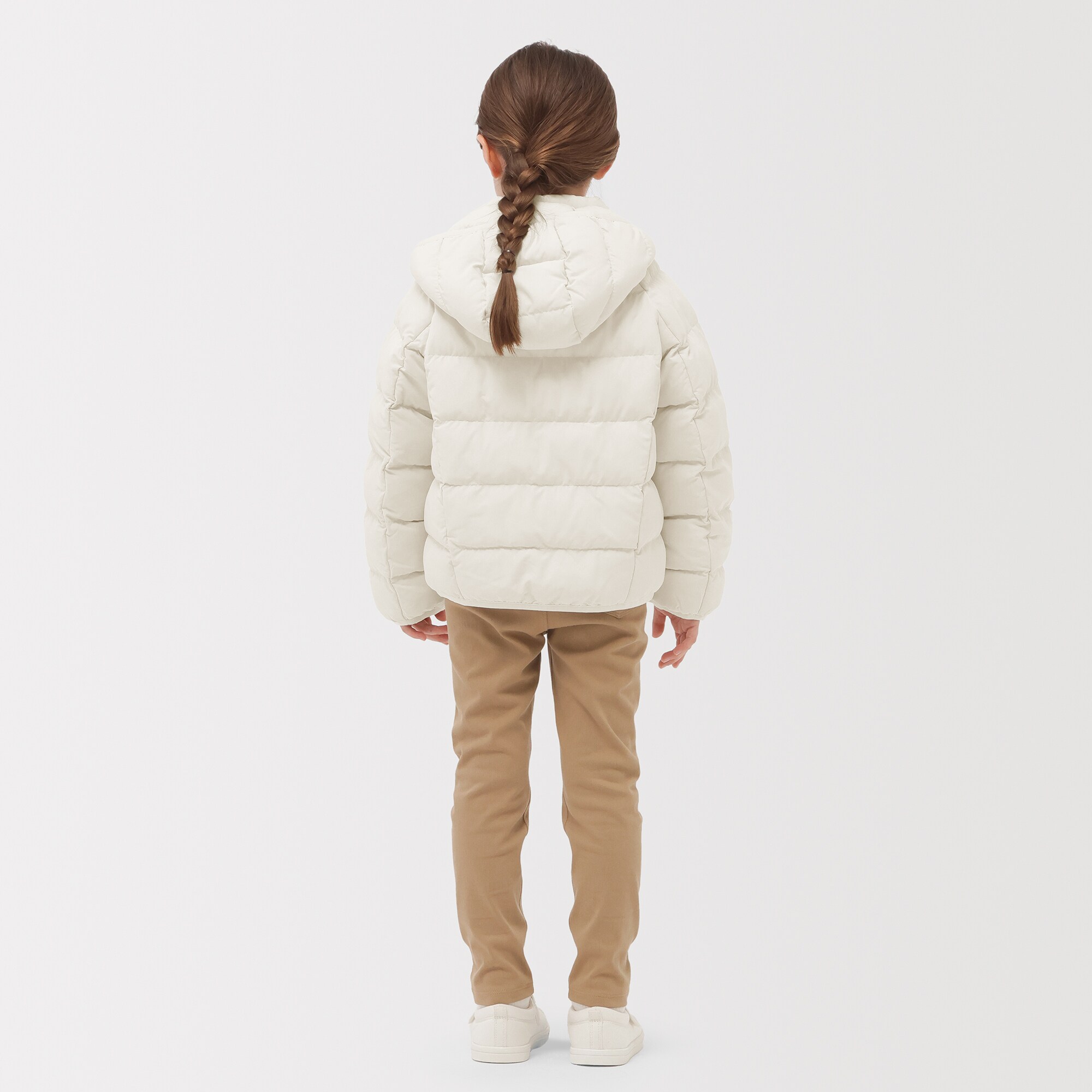 キッズ　洗える中わた撥水フード付きジャケット