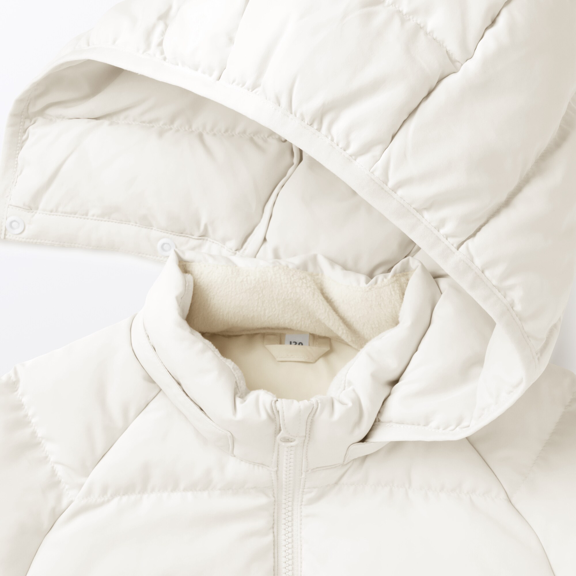 キッズ　洗える中わた撥水フード付きジャケット