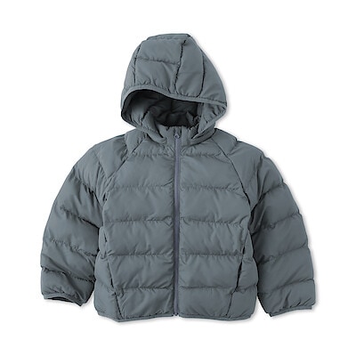 キッズ　洗える中わた撥水フード付きジャケット