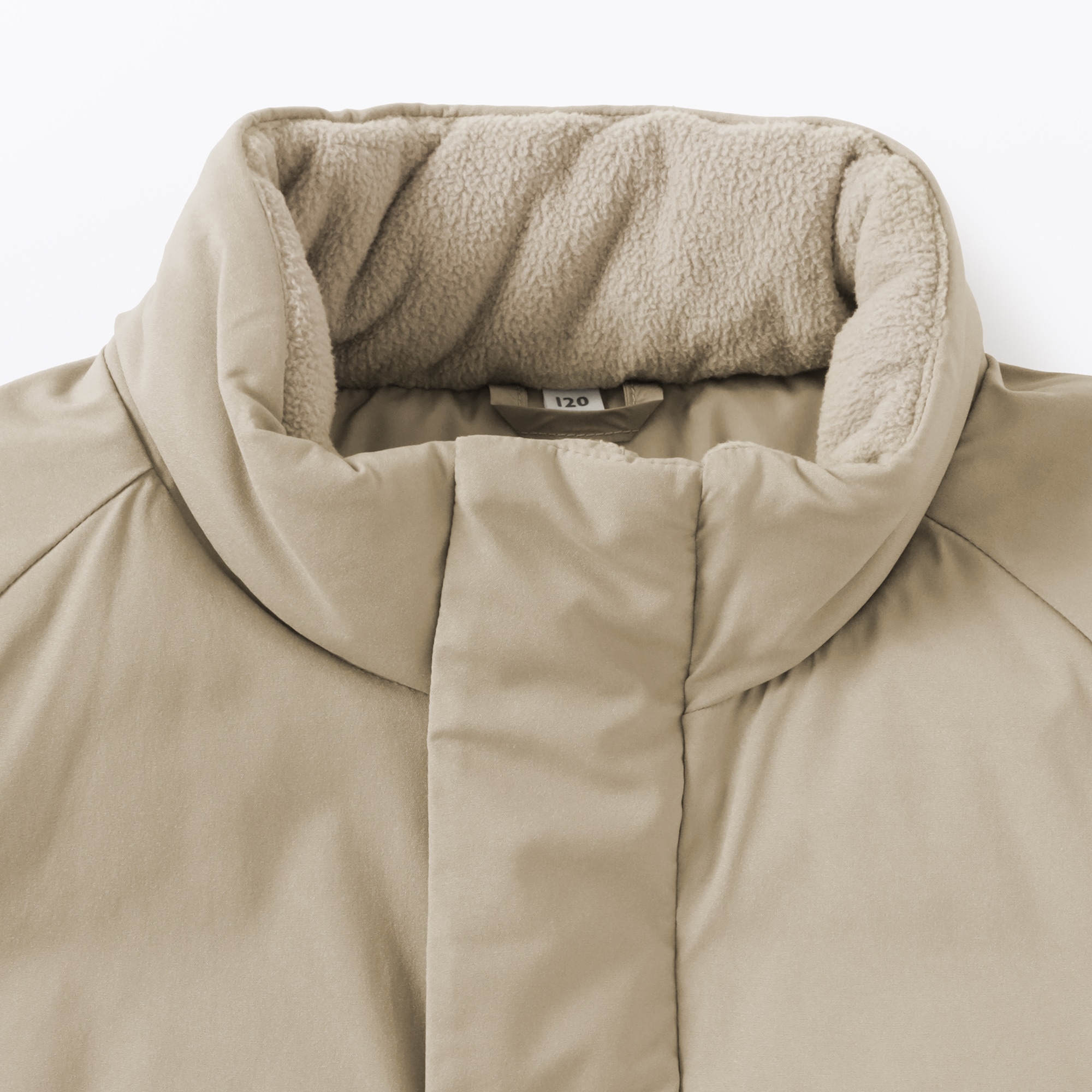 キッズ 洗える中わた撥水スタンドカラージャケット | 無印良品