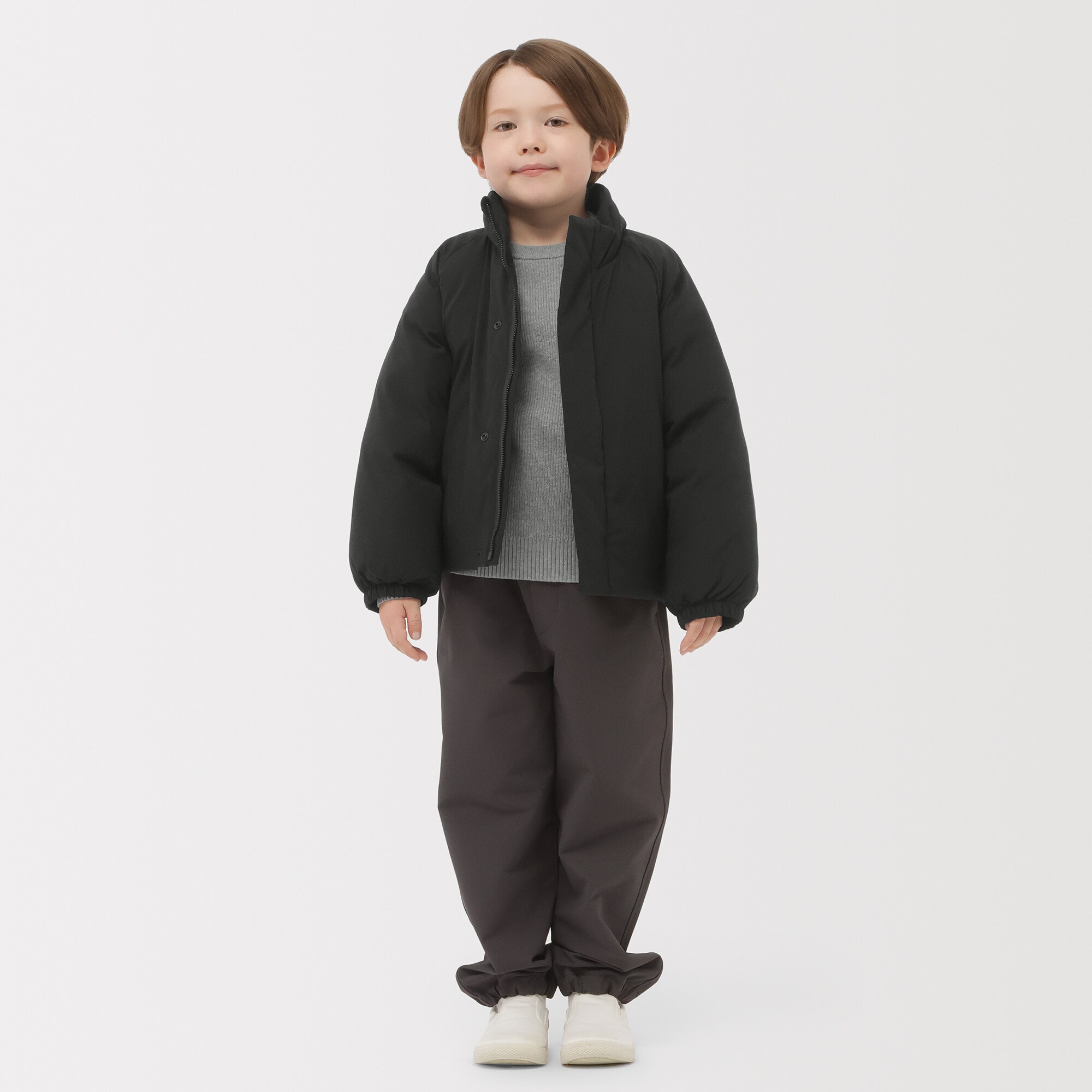 キッズ　洗える中わた撥水スタンドカラージャケット