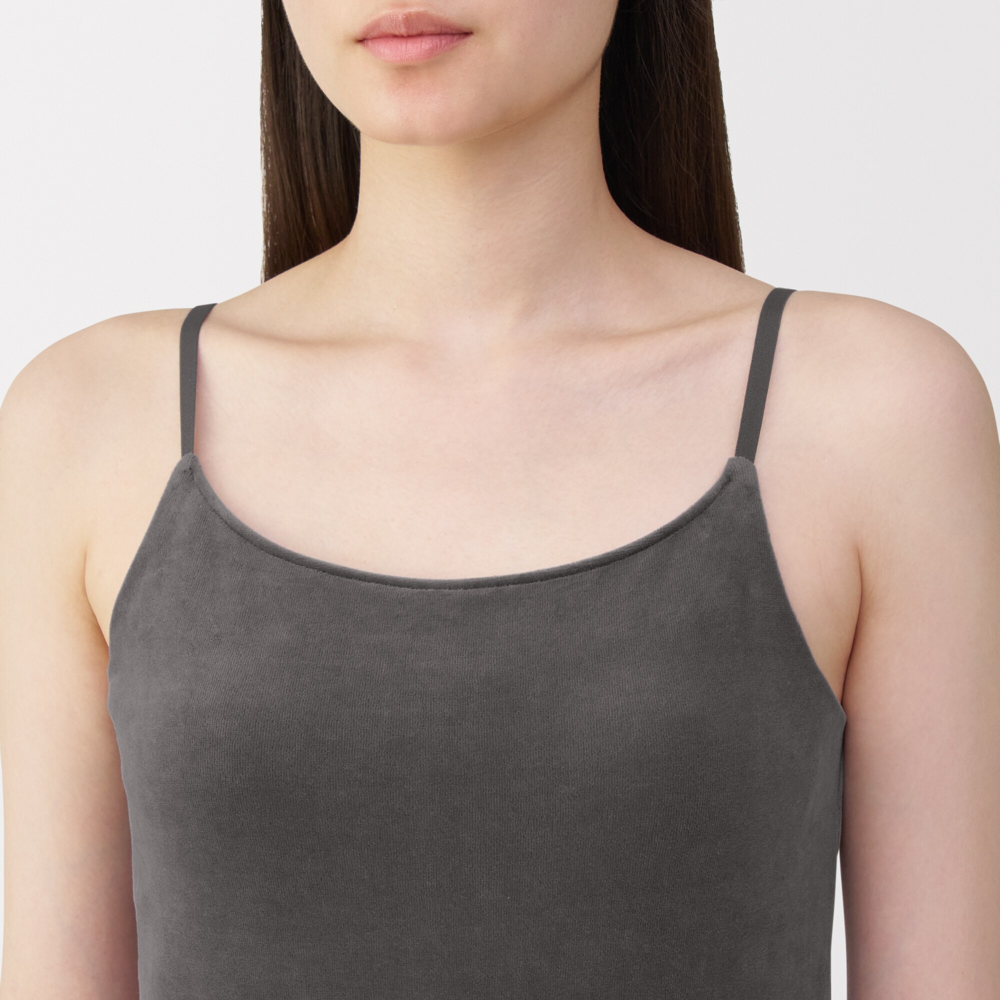 婦人　コットンベロアブラキャミソール