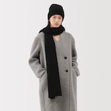 自然の色を生かして染色した　カシミヤニットストール