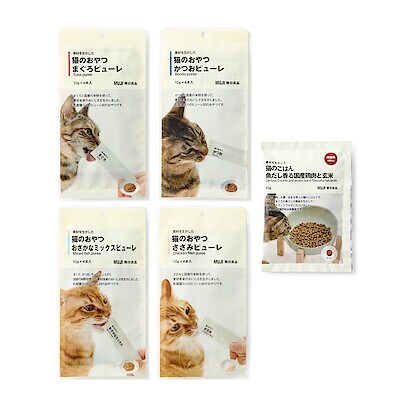 素材を生かした猫のごはん・おやつお試しセット