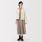 婦人　ボアフリース衿付きジャケット