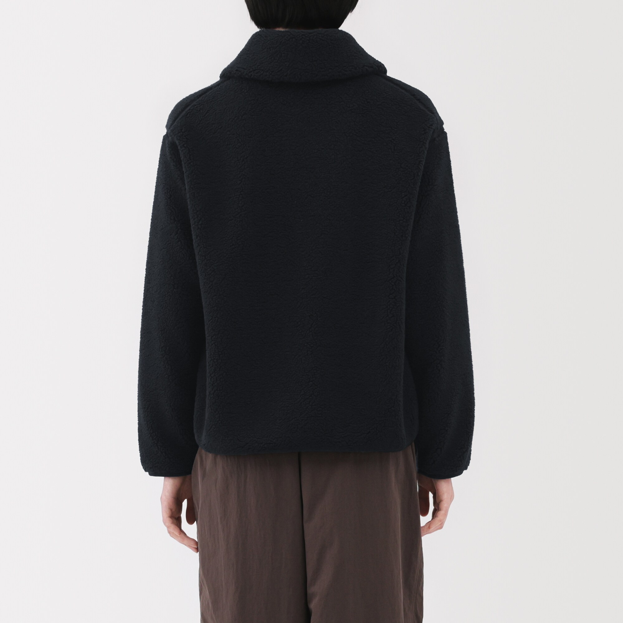 婦人　ボアフリース衿付きジャケット