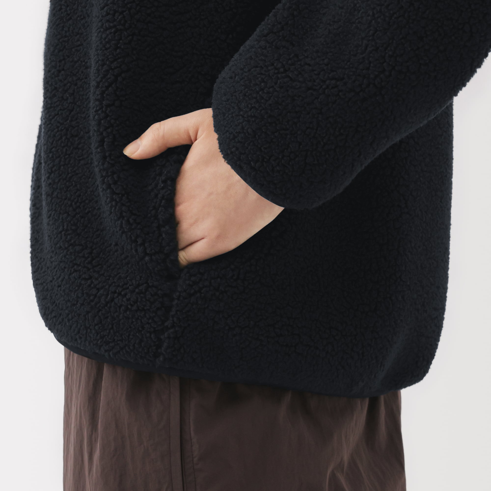 婦人　ボアフリース衿付きジャケット