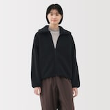 婦人　ボアフリース衿付きジャケット