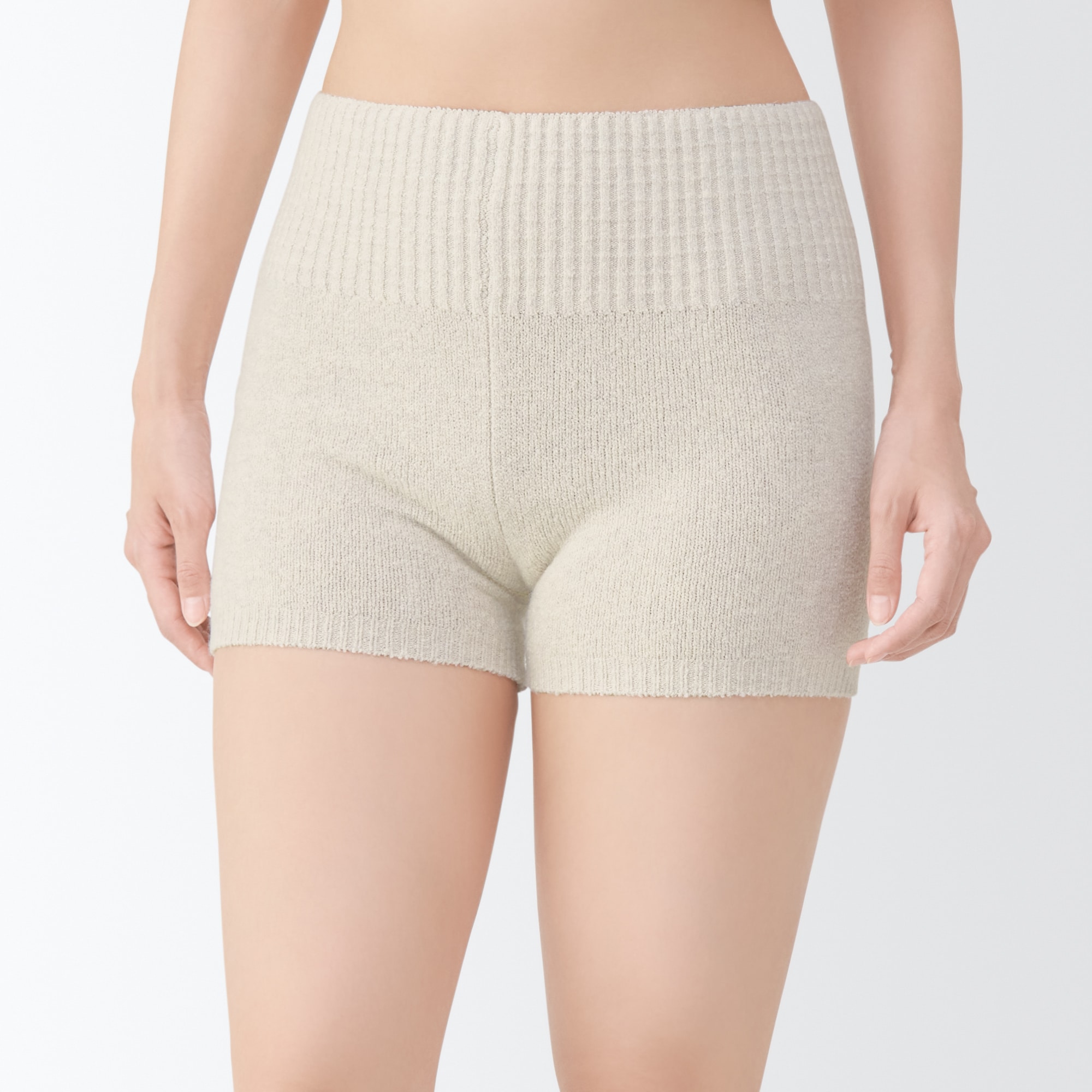 婦人 コットン混もこもこニットオーバーパンツ | 無印良品