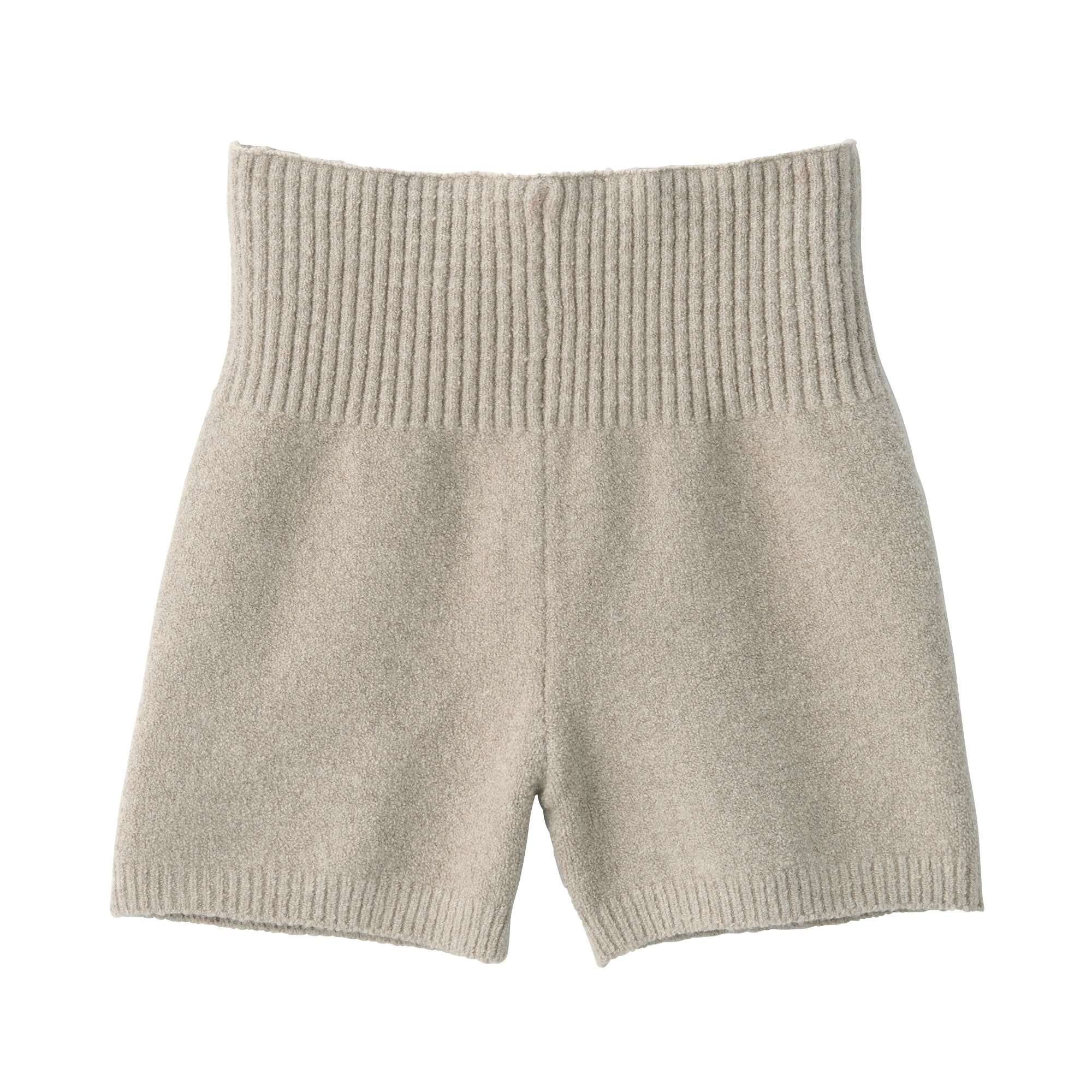 婦人　コットン混もこもこニットオーバーパンツ