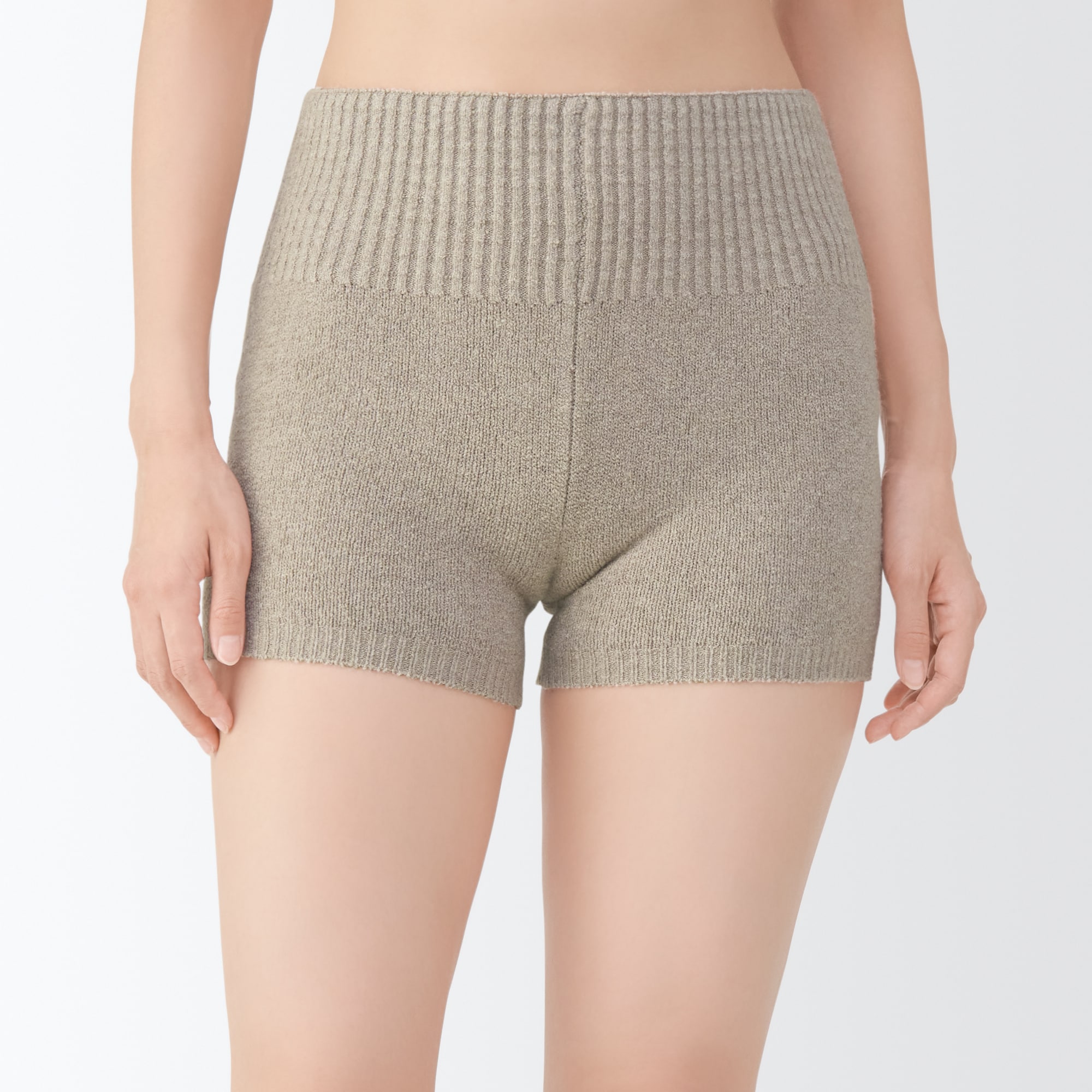 婦人 コットン混もこもこニットオーバーパンツ | 無印良品