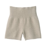 婦人　コットン混もこもこニットオーバーパンツ