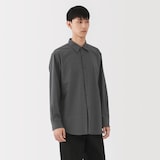 紳士　ウール混レギュラーカラーシャツ