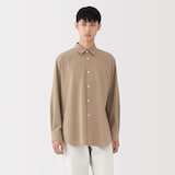 紳士　ウール混レギュラーカラーシャツ