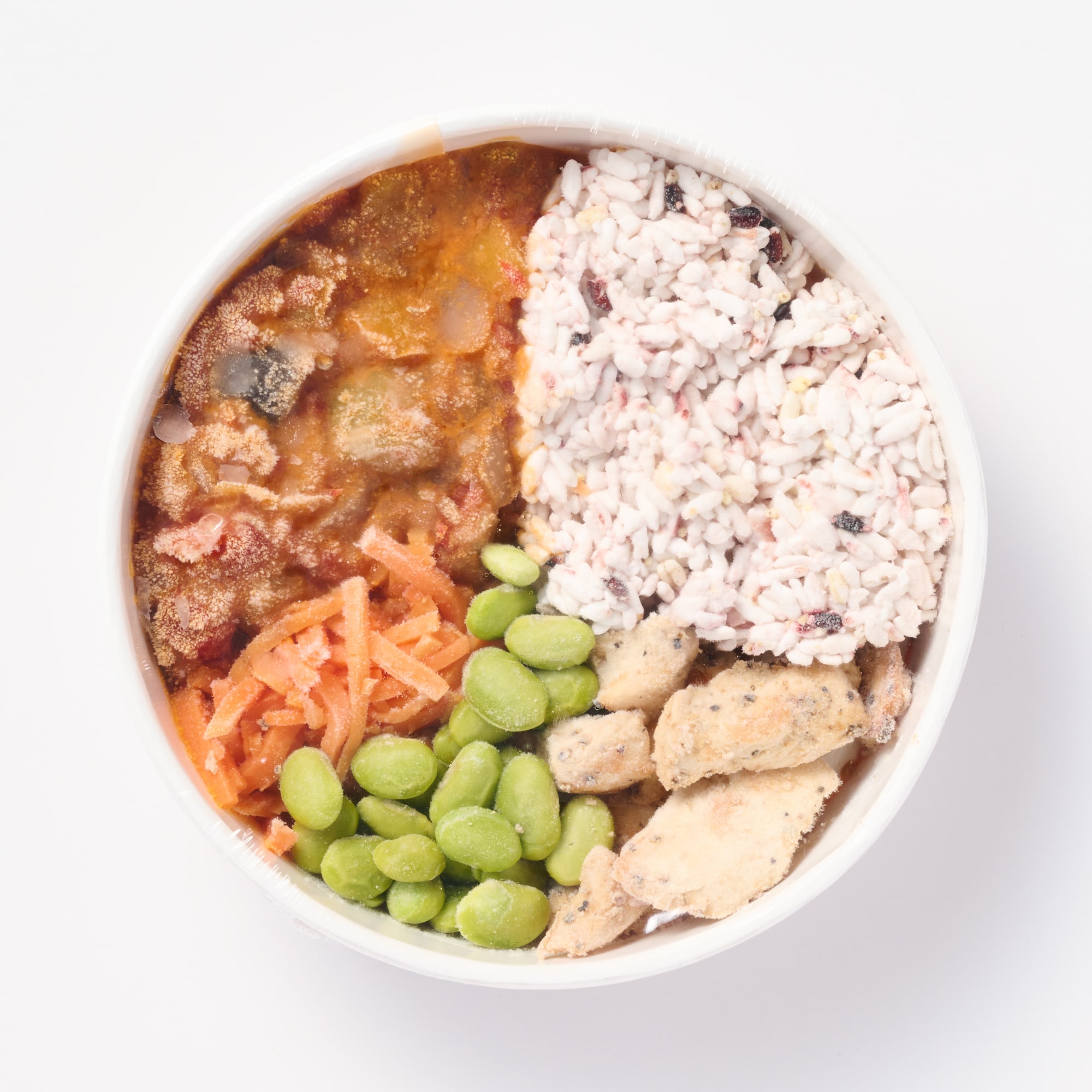 １／３日分の野菜を使った雑穀ごはん　ラタトゥイユとペッパーチキン