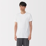 紳士　脇に縫い目のない　２枚組　クルーネック半袖Ｔシャツ