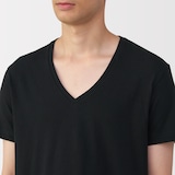 紳士　脇に縫い目のない　２枚組　Ｖネック半袖Ｔシャツ