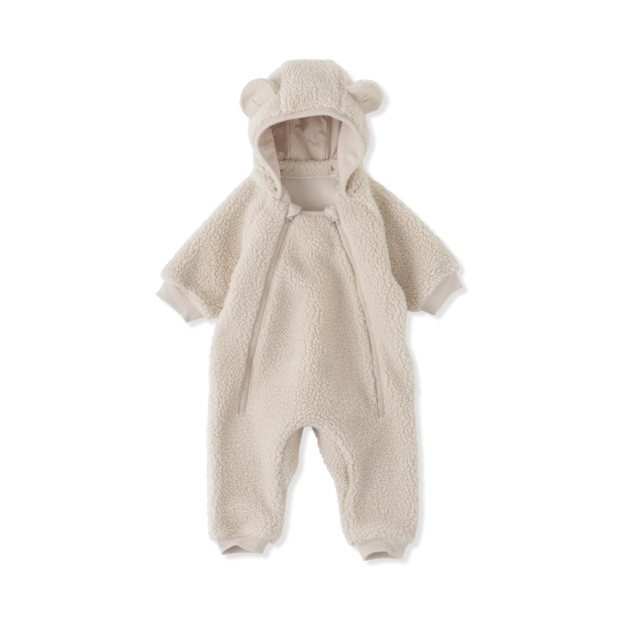 ベビー ボアフリースカバーオール | 無印良品