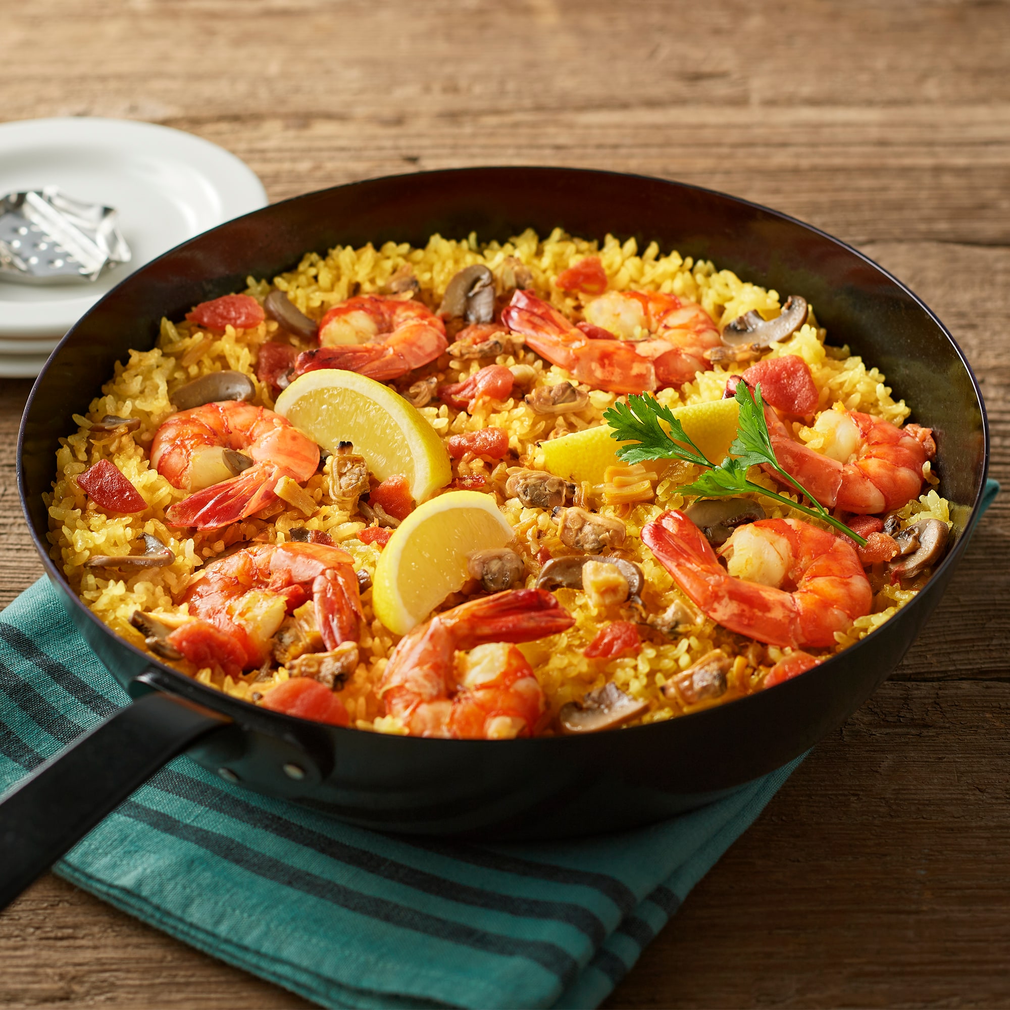 フライパンでつくる魚介パエリアの素 | 無印良品