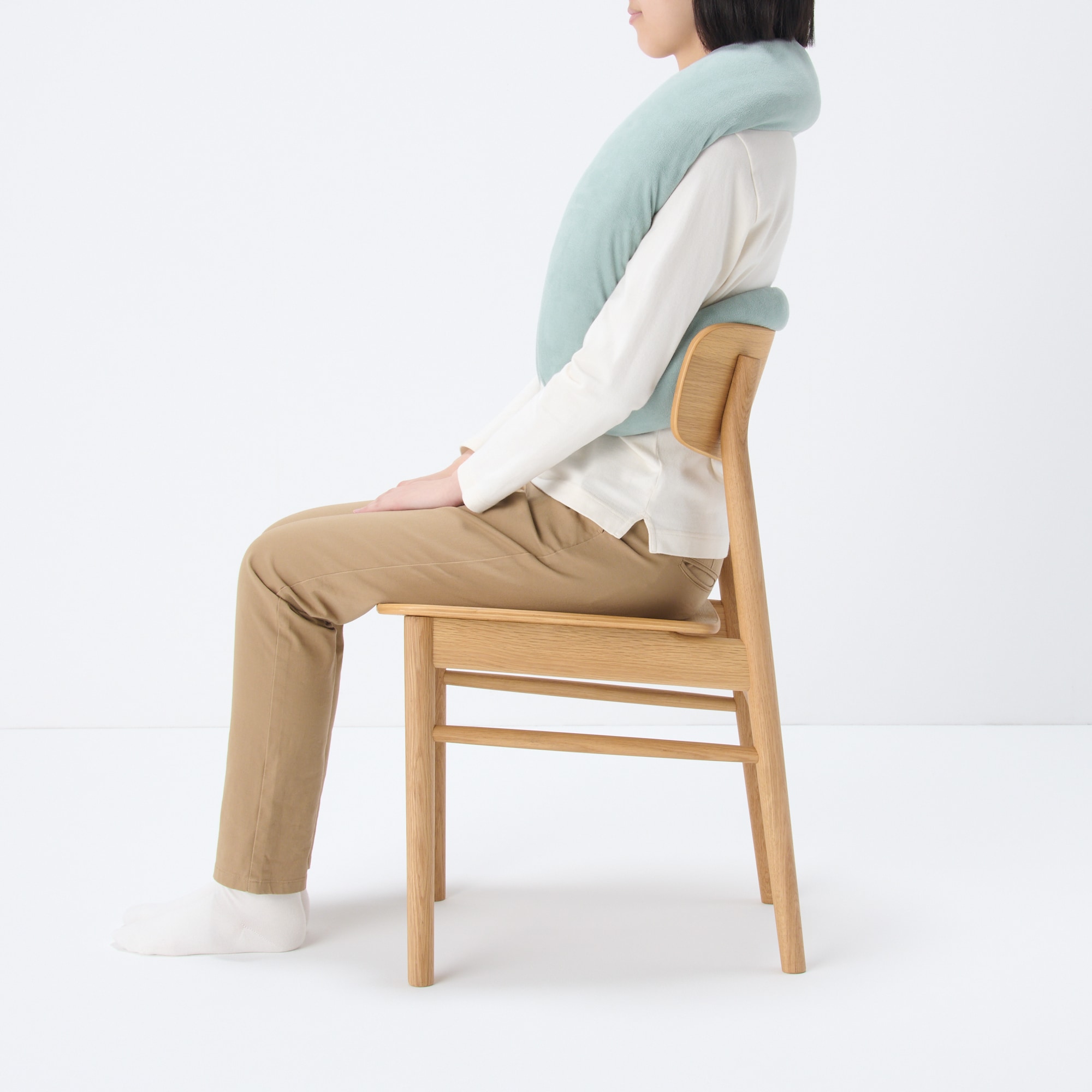 自由に巻けるループクッション