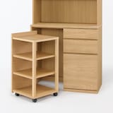 木製カップボード　幅８８ｃｍ　オーク材突板